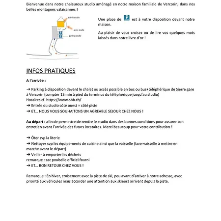 Apartamento Studiopiste Vercorin